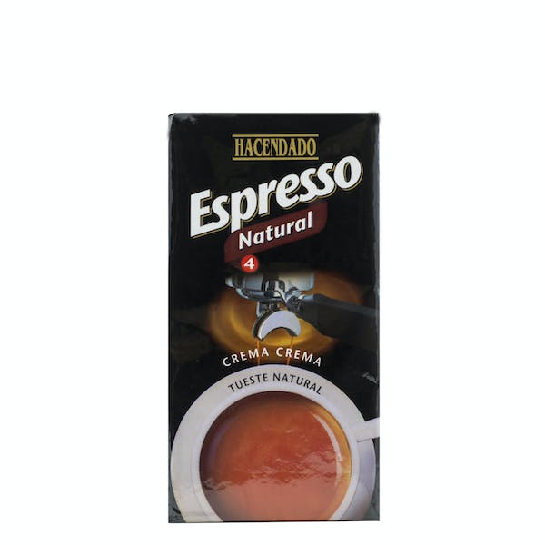 Café molido natural Hacendado Espresso